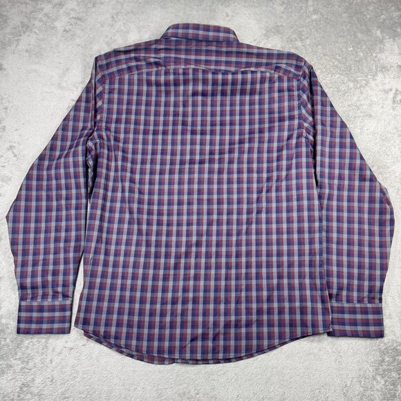 UNTUCKit Performance Mens Plaid Stripes Long Sleeve Button Up Shirts Bundle XL - Picture 5 of 7